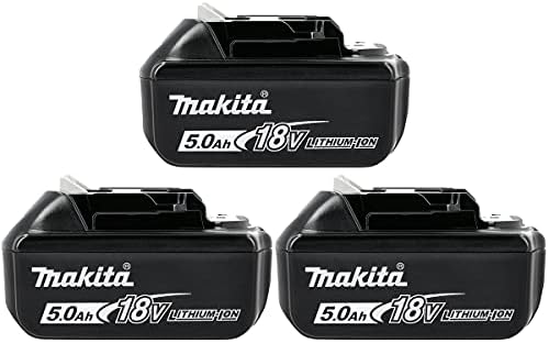 Makita BL1850 Battery Pack – 18V LXT 5.0Ah (Set of 3 Li-Ion Batteries)