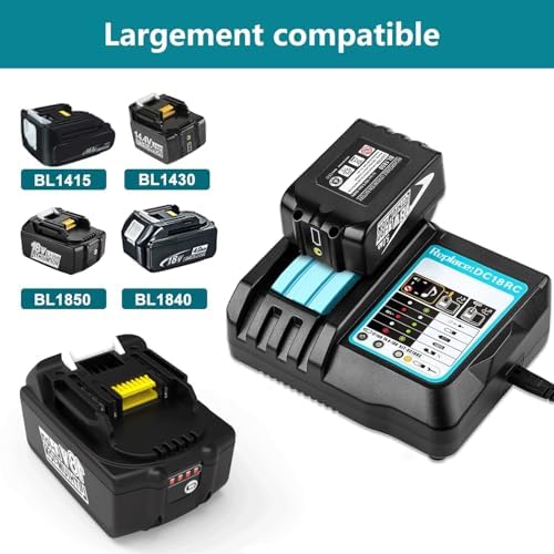Makita 18V Battery & Fast Charger Set – Carry Case Included | Lightweight & Portable